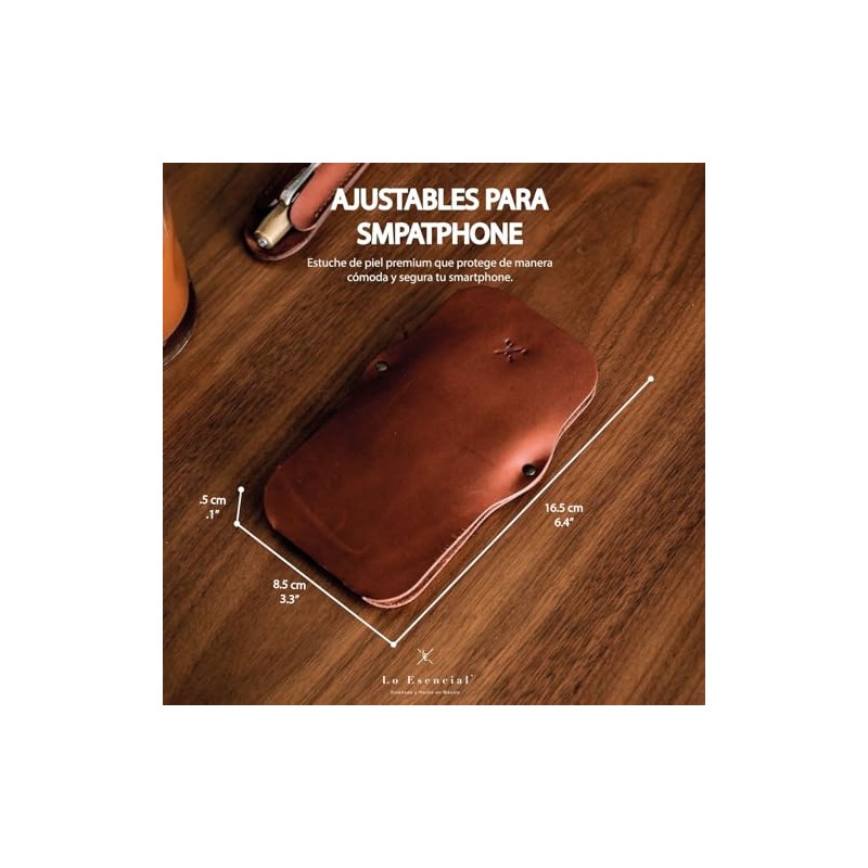 Lo Esencial | Cartera de Piel Genuina para Celular Phone