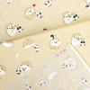 Hamamonyo Tenugui Hedgehog and Mama Panda, Beige