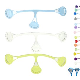 Snappi Nappy Clip for Muslin Nappies, Cloth Nappies, Pack of 3, Size 1 (Small) (Light Blue/White/Light Yellow)