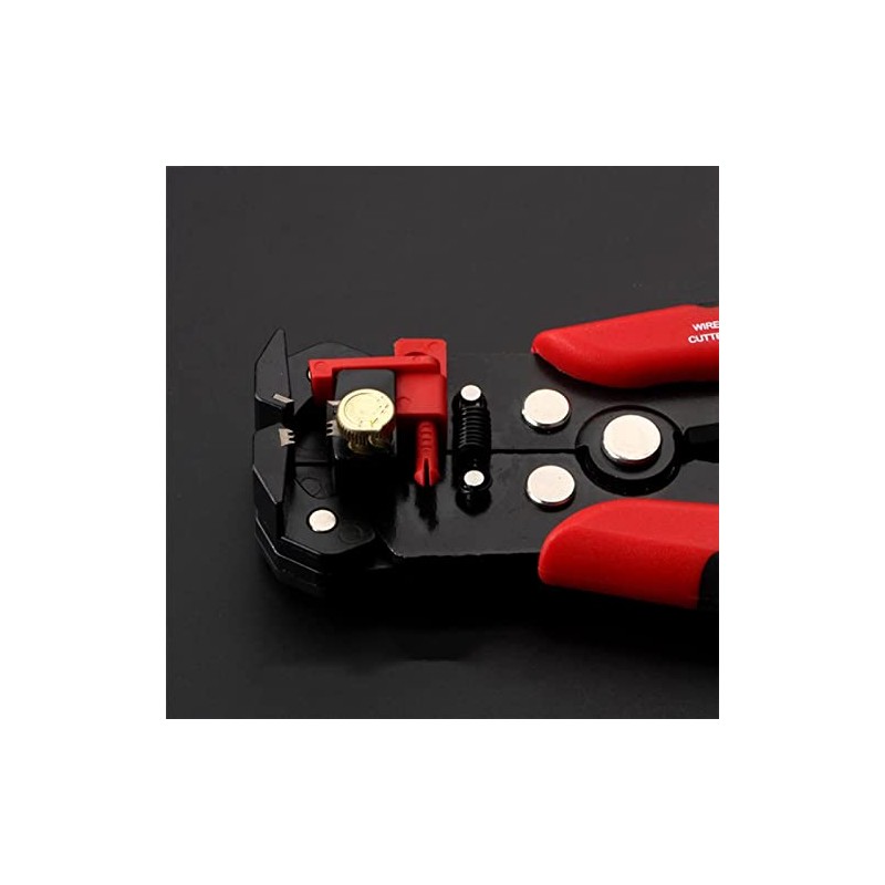 Pinzas Pelacables Automático Engarzadora Cortador de Cables Ajustable 8 Pulgadas