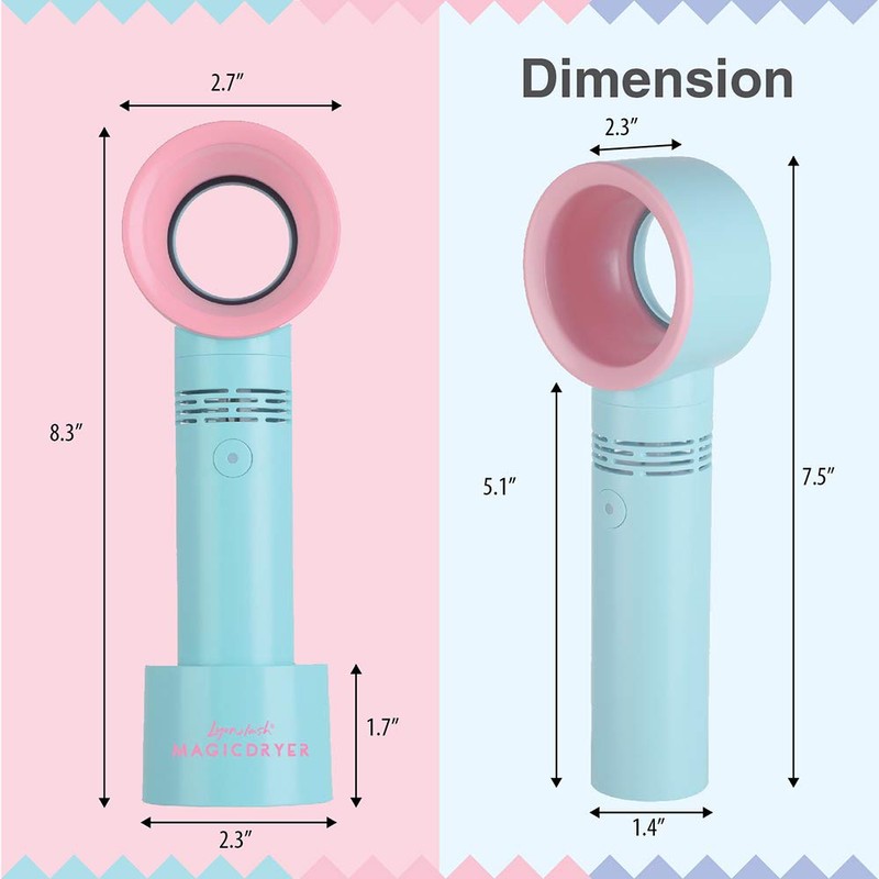 Lyon Lash Portable USB Rechargeable Bladeless Mini Fan/Air Conditioning Blower/Handheld