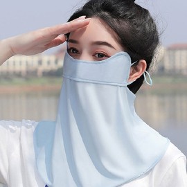 Face & Neck Sunshade for Golf, Exercise, Outdoor Activities Sunshade Mask Black 3ea