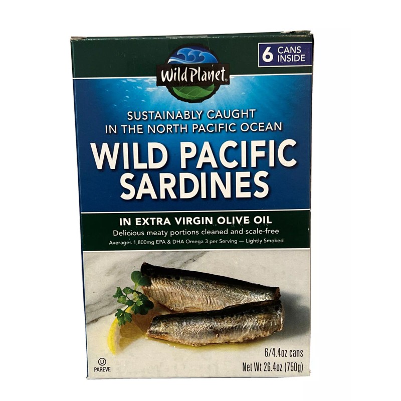 Wild Planet 6Wild Planet Sardines in Extra Virgin Olive Oil