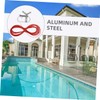 Levemolo 1set Heavy Duty Pool Cover Winch Kit Cable Self-Locking