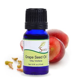 SVATV Grapeseed Essential Oil Therapeutic Grade Aromatherapy Oils Fragrance Oil for Diffuser Yoga Massage & DIY Personal Care 10 ml