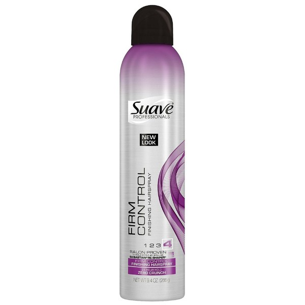 Suave Professionals Firm Control Finish Hairspray, Extra Hold, 9.40 Oz