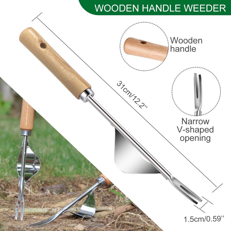 Vockvic Manual Weeder Tool, 2PCS Labor-Saving Hand Weeder Dandelion Remover