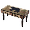 Park Designs Adirondack Bear Hooked Bench