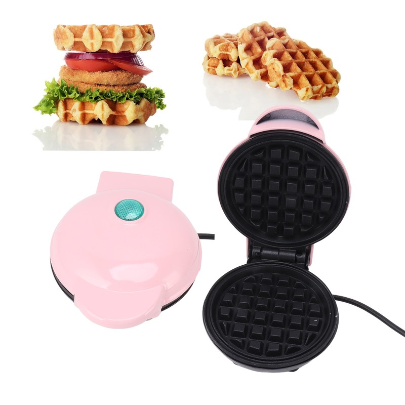 Mini Waffle Maker Stick Proof Double Sided Round Multifunctional Breakfast