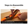 2Pcs 10m Long Ratchet Straps with Ratchet Lock, BetterJonny 800KG