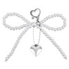 Pearl Keychains for Women, Cute Bow Keychain Pearl Bow Keychain