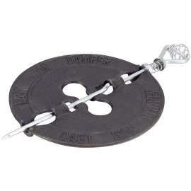 Home Impressions (1)-Cast Iron Furn. Stove Pipe Damper Single Wall Flue 3" 4" 5" 6" 7" 8" Choice - 5"