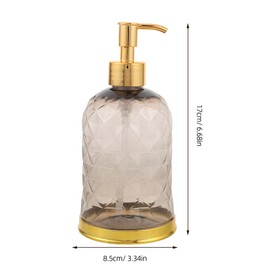 AURARMLET Plástico Para Crema Corporal Con Decorativo Dorado Ideal Para Y Cocina