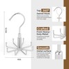 ZEDODIER Tie Hanger for Closet, 2 Pack Rotatable Tie Organizer