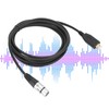 Professional USB Male to XLR Female Microphone Link Cable USB