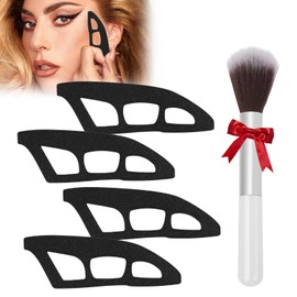 4PCS Eyeliner Stencil, Eyetour Eyeshadow Tool, Eyeliner Tool, Reusable Eyeshadow Stencil Tool For Eyes, Eyeliner Applicator Tool, Eye Makeup Aid, Eyeliner Template For Women