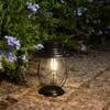 2 Pack Solar Lanterns Outdoor Hanging Solar Lights Decoration with