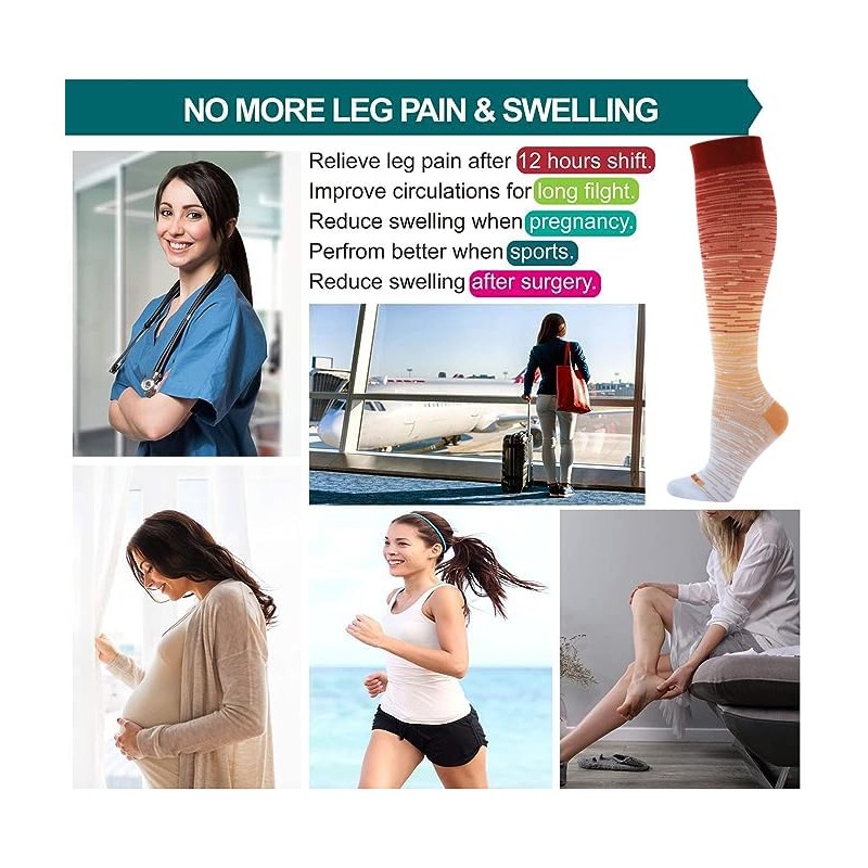 LEVSOX Compression Socks Women and Men, 20-30mmHg, Best for Nurses,