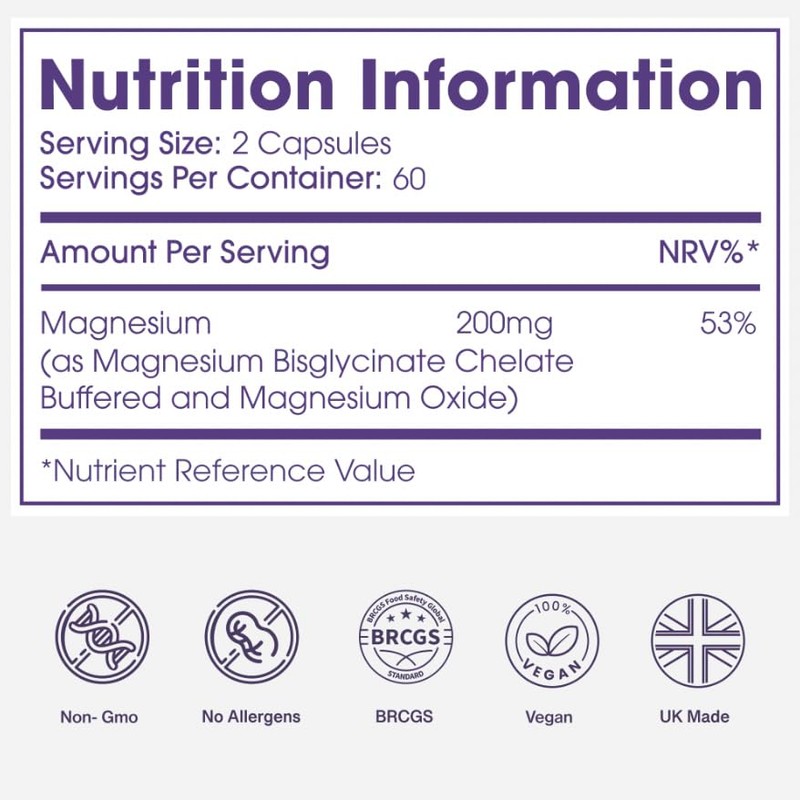 PM Magnesium Glycinate – 200mg Elemental Magnesium per Serving, 120