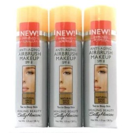 Sally Hansen 3 Sally Hansen Anti Aging Airbrush Makeup - Natural Beige Spice Tan/Deep 1  Oz