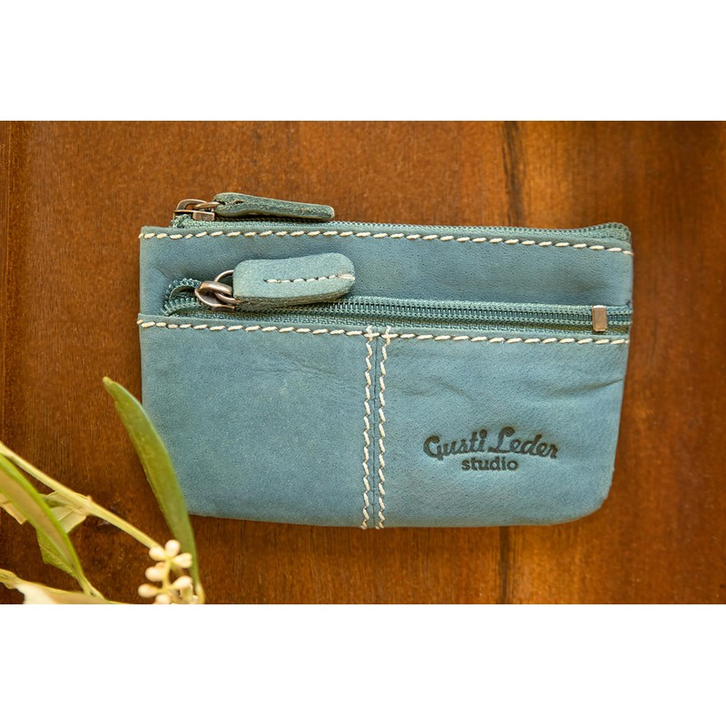 Gusti Rook Leather Key Case Key Holder 2a92-22-12, blue