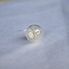 Dandelion Real Flower Make a Wish Glass Ball 925 Sterling