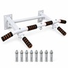Wall Mounted Multi-Grip Pull Up and Dip Station with Adjustable