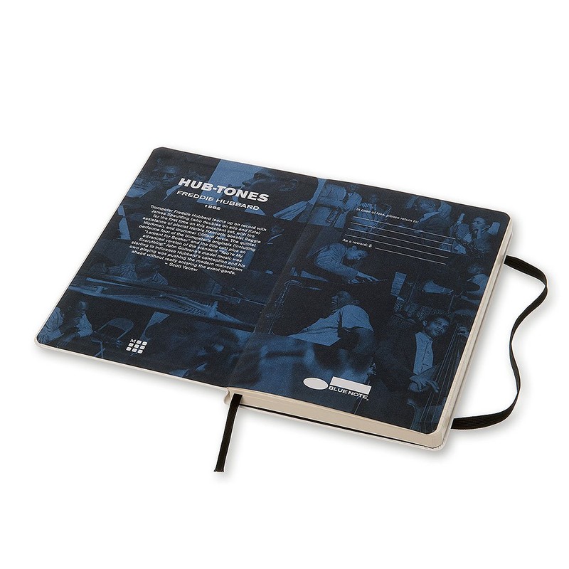 Moleskine Large Blue Note White Limited Edition Hard Ruled Notebook
