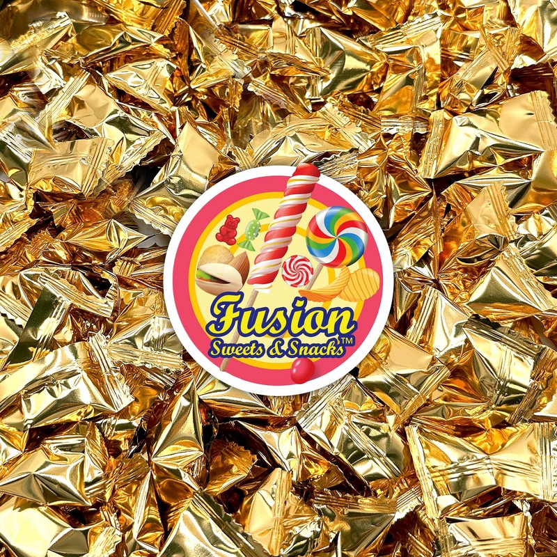 Gold Buttermints (Approx. 60 Count) - Butter Mints Individually Wrapped,