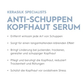 Kerasilk Specialist Anti-Dandruff Scalp Serum for Sensitive Scalp and Thinning Hair, 100 ml