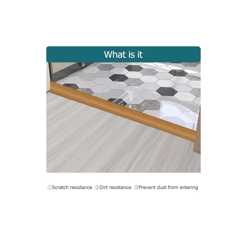 Floor Transition Strip, Self-Adhesive Vinyl Flooring Cover Strips, Floor Flat