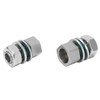 2Pcs Cable Connectors Waterproof Stainless Steel Cord Head Adapters for