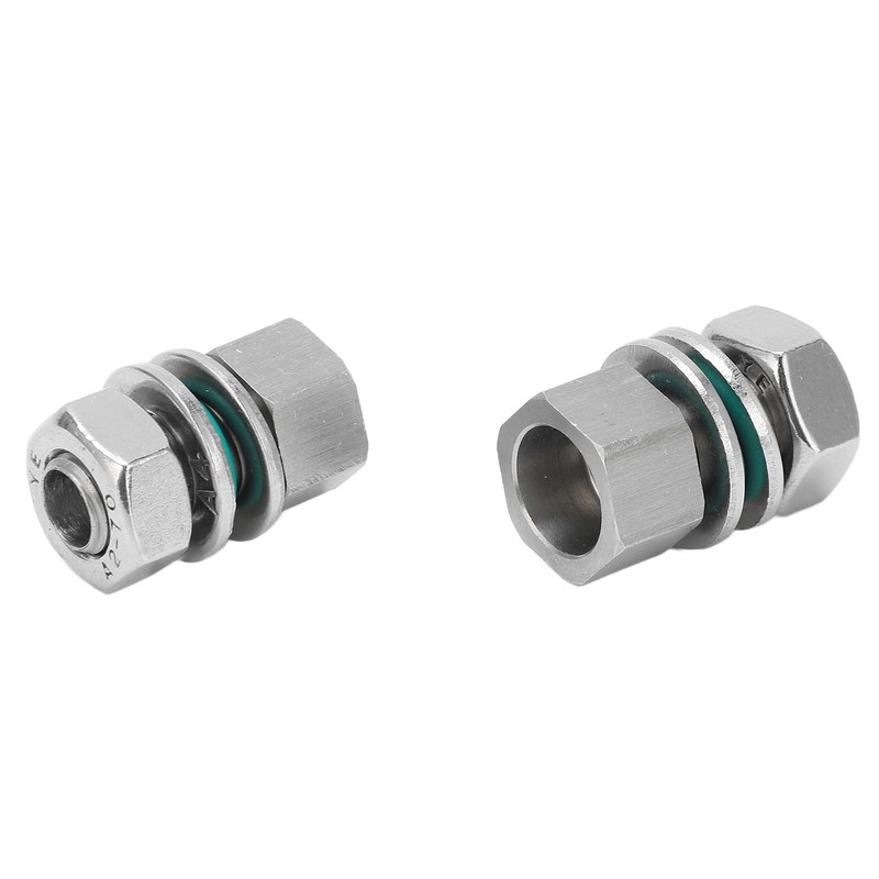 2Pcs Cable Connectors Waterproof Stainless Steel Cord Head Adapters for