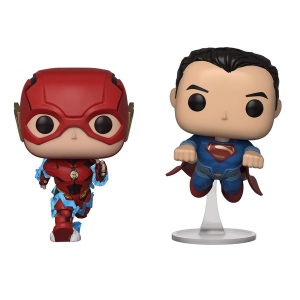 Funko Pop! DC Justice League Flash and Superman Racing Fall Convention 2 Pack Exclusive Figure