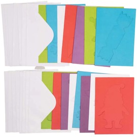 Baker Ross FE946 Christmas Aperture Greeting Cards - Pack of 15, Card Blanks for Card Making, Make Your Own Christmas Cards, Ideal for Kids Arts and Crafts Projects