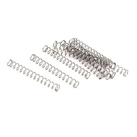 TOP-Vigor 10Pcs Compression Spring 3mm OD 0.3mm Wire Size, 25mm Free Length, Stainless Steel Extension Spring for Repairing Furniture, Toys, Cars, Mechanical and Electrical Devices