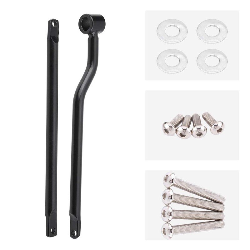 Saddlebag Support Bars Stainless Steel Brackets for Black for Motorbike