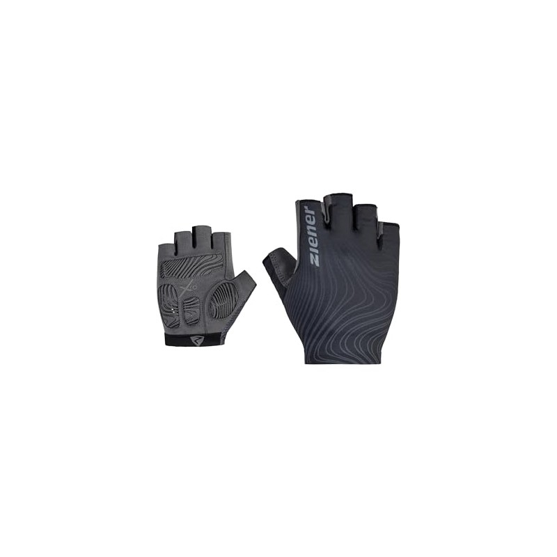 Ziener Clem Men's Cycling Gloves Short Finger Breathable Cushioning Black