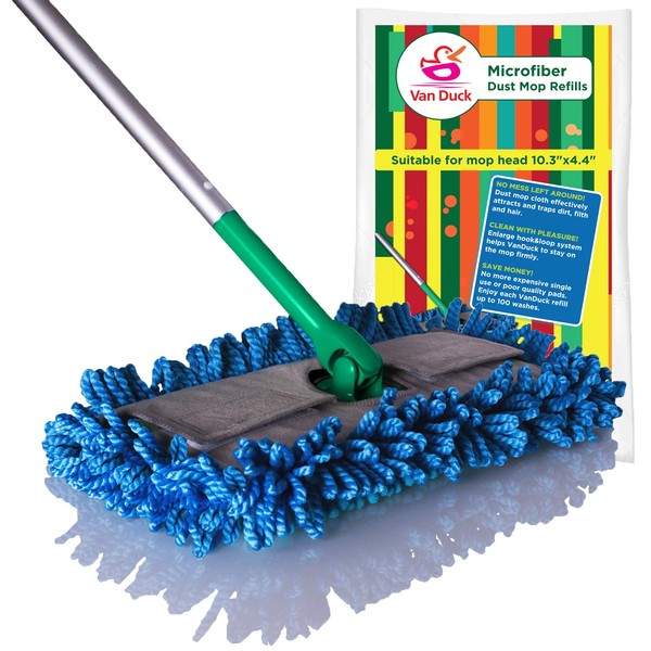 VanDuck Dust Mop Refills Compatible with Sweeper (Pack of 2)
