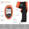 Infrared Thermometer, AP-985C-APP IR Thermometer Range -50℃～800℃, D:S=16:1, Non-Contact Gun,
