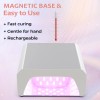 UV LED Nail Lamp 60W Portable Nail Dryer 4 Timer