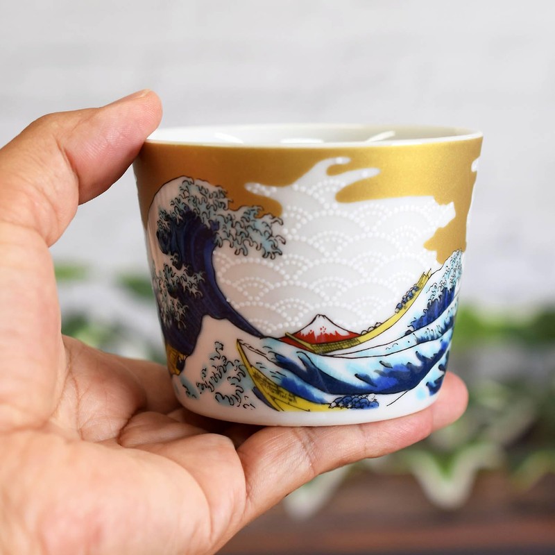 Sobachoko Stylish Tableware, Kutani Ware, Soba Boar, Wave Pottery, Japanese