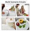Sink Liner, Pack of 2 Round Sink Liners, White Rubber
