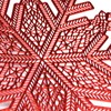 YöL Set Of 6 Red Snowflake Placemats PVC Christmas Table