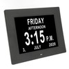 Digital Day Clock 7 Inch Auto Dimmable Clock with Unabbreviated