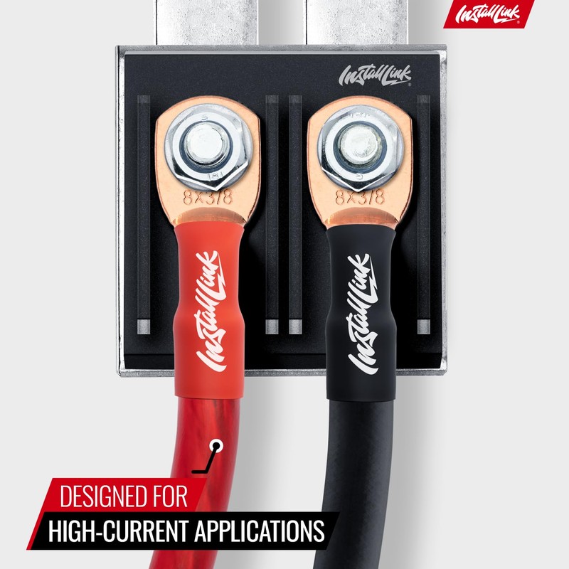 Install Link 8 Gauge Power Wire, Pure OFC Copper (25ft