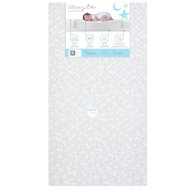 Dream On Me Little Baby 6 Inch Full Size Firm Fiber Crib and Toddler Bed Mattress Grey