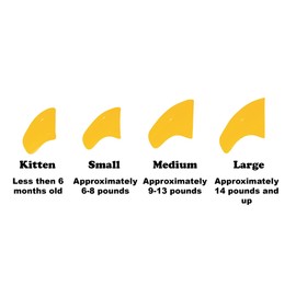 Purrdy Paws 6 Month Supply Soft Nail Caps for Cats Yellow Large - Extra Adhesives