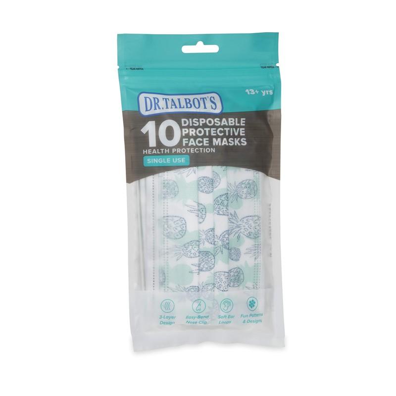 Dr. Talbot's Disposable Teen Face Mask for Personal Health, 13+