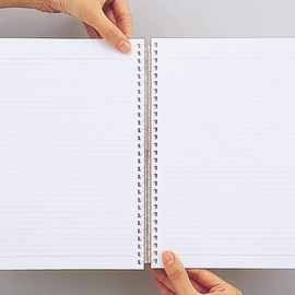 Aqua Drops Twist Ring Notebook -Yellow/Green (N-1608-6)